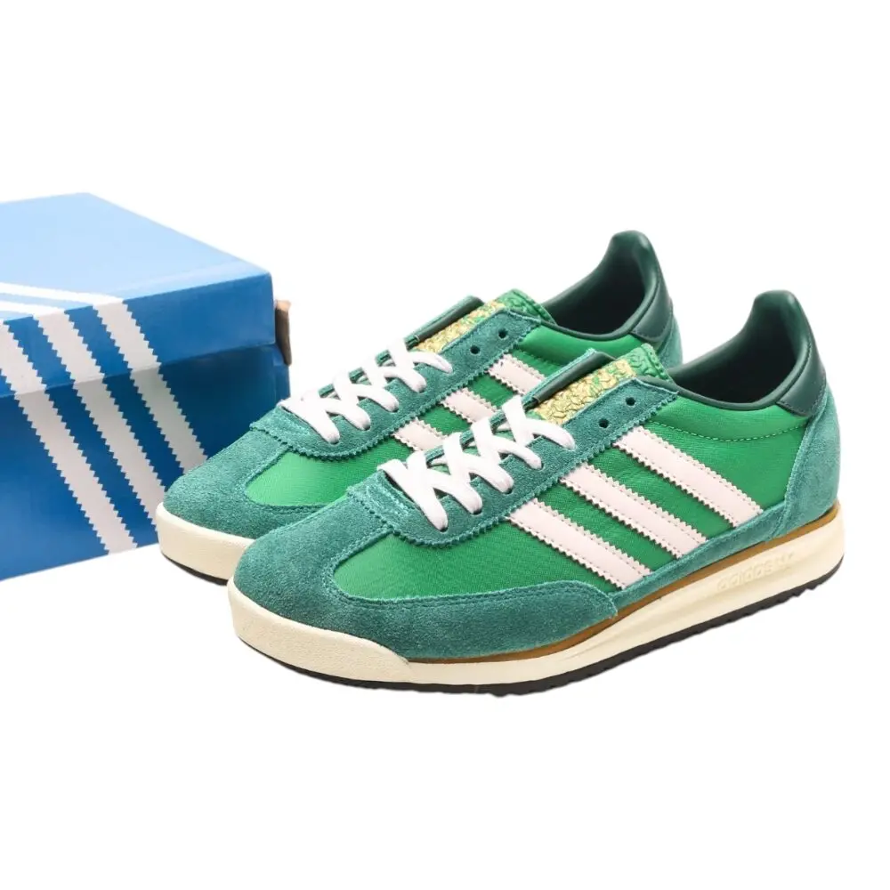 נעלי אדידס-Adidas SL 72 Green White soft – תמונה 4