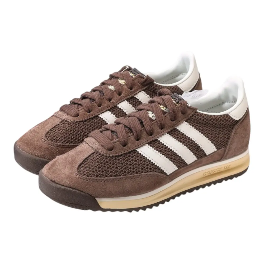 נעלי אדידס-Adidas SL 72 Brown White soft – תמונה 3