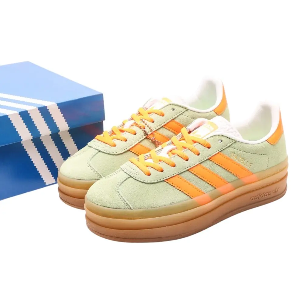 אדידס גאזל- ADIDAS GAZELLE BOLD SHOES Green ange – תמונה 4