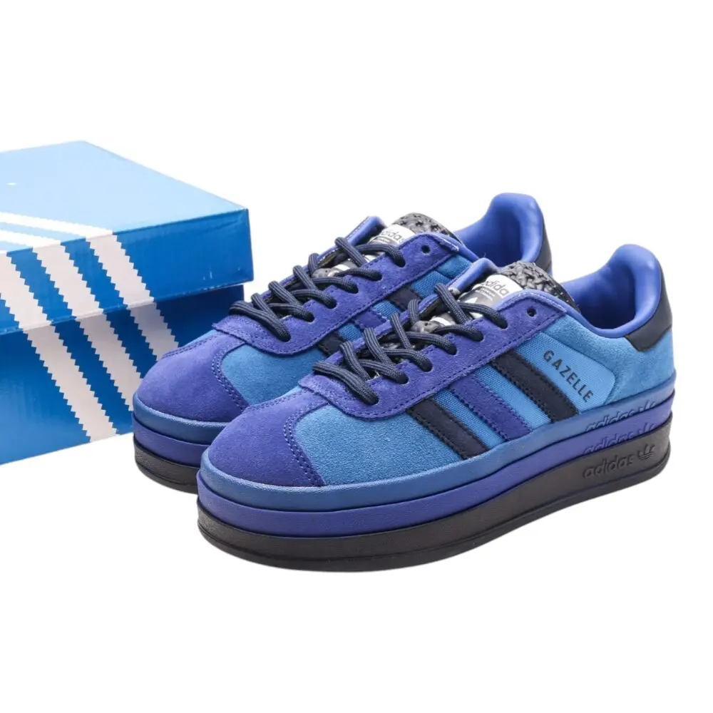 אדידס גאזל- ADIDAS GAZELLE BOLD SHOES Deep Blue – תמונה 6