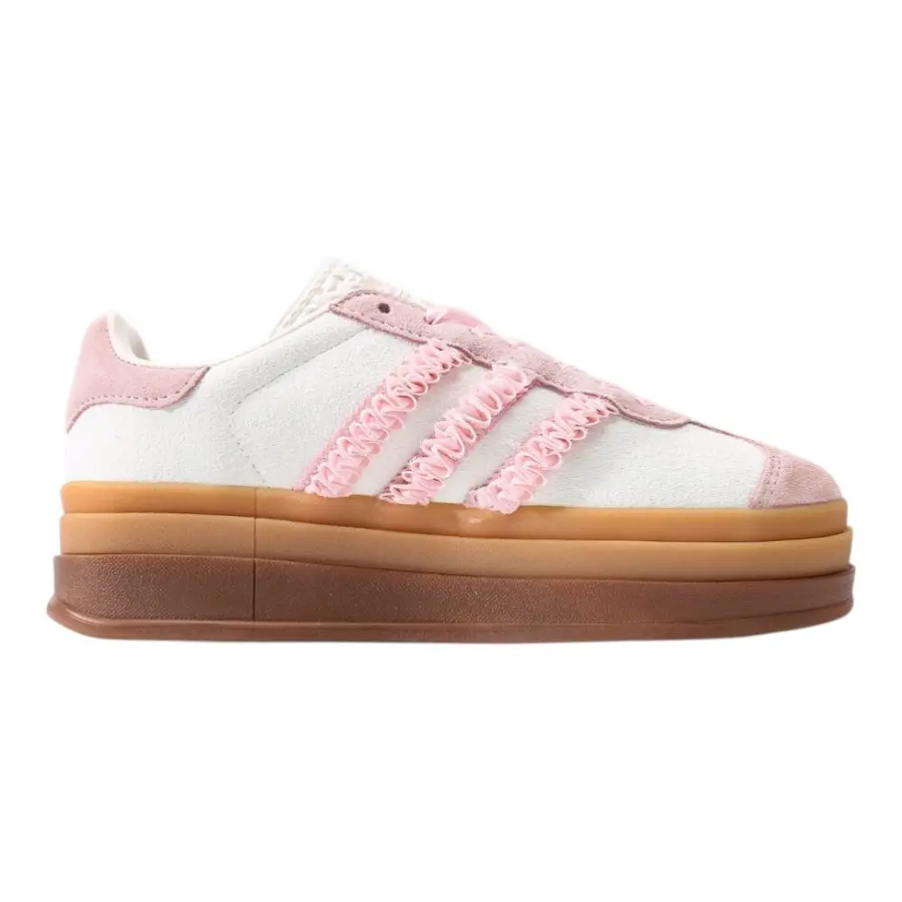 אדידס גאזל- ADIDAS GAZELLE BOLD SHOES White Pink – תמונה 2
