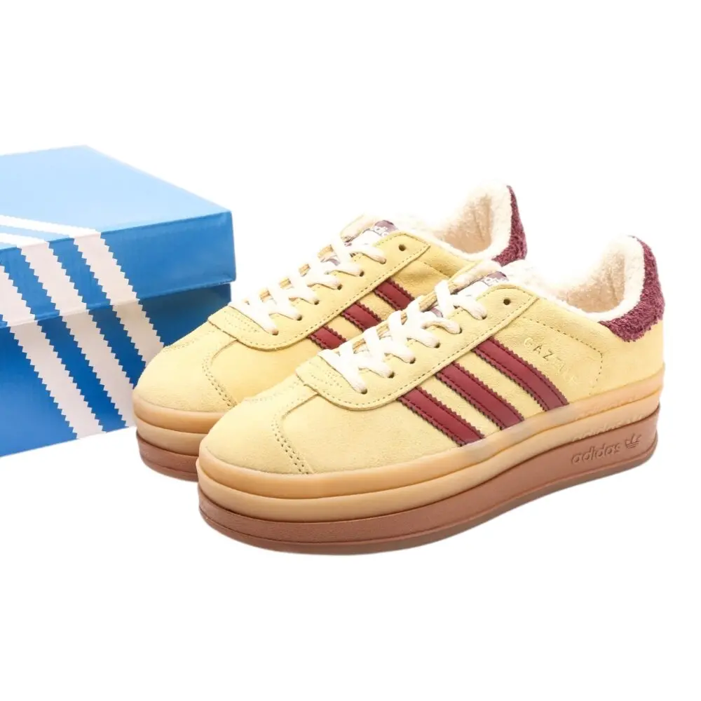 אדידס גאזל- ADIDAS GAZELLE BOLD SHOES Yellow – תמונה 8