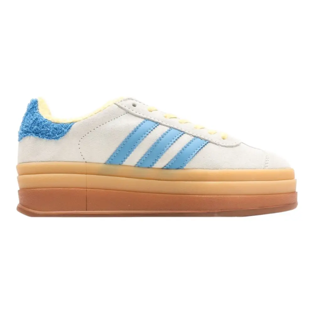 אדידס גאזל- ADIDAS GAZELLE BOLD SHOES Cream Blue – תמונה 2