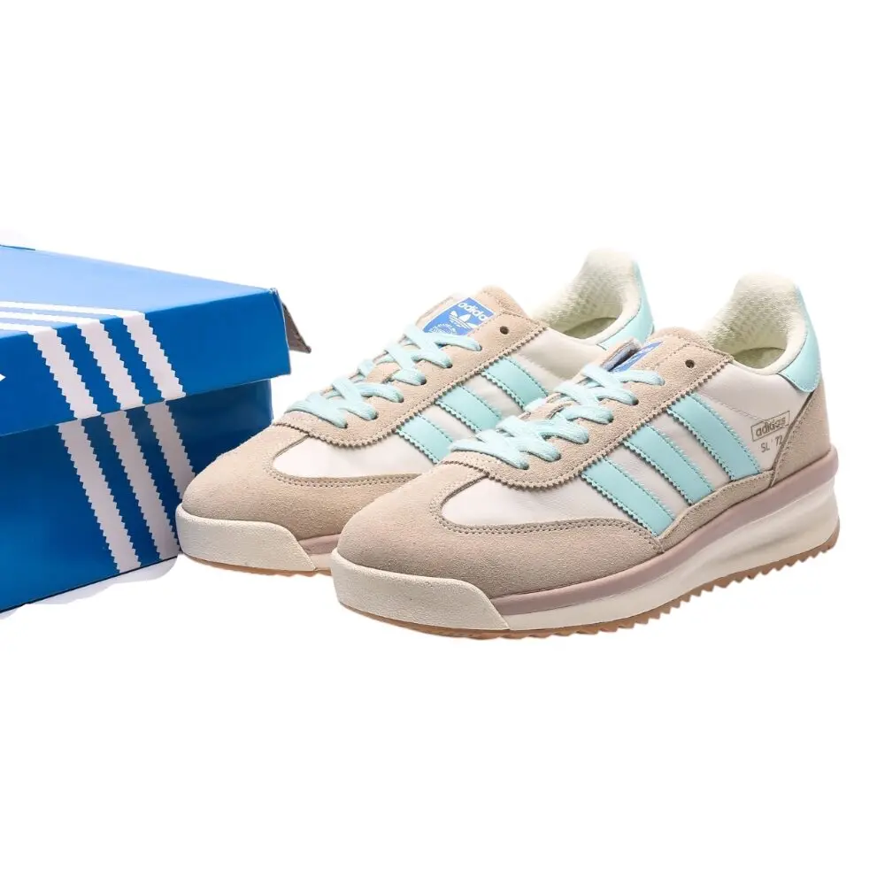נעלי אדידס-Adidas SL 72 White Blue soft – תמונה 3