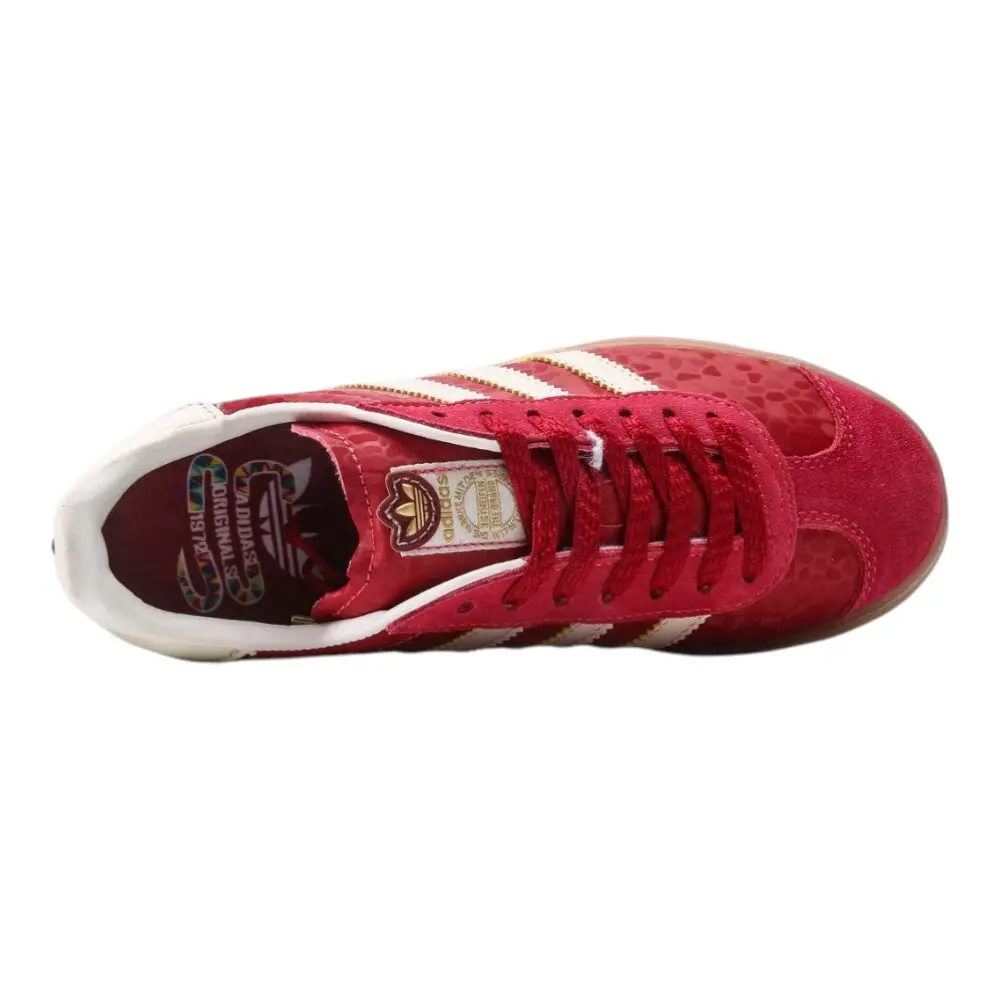אדידס גאזל- ADIDAS GAZELLE BOLD SHOES Red White – תמונה 4