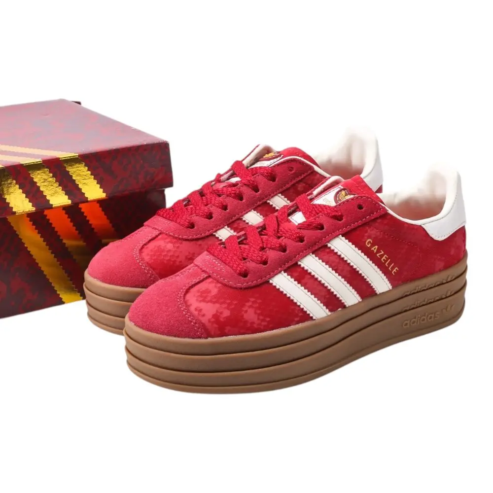 אדידס גאזל- ADIDAS GAZELLE BOLD SHOES Red – תמונה 6