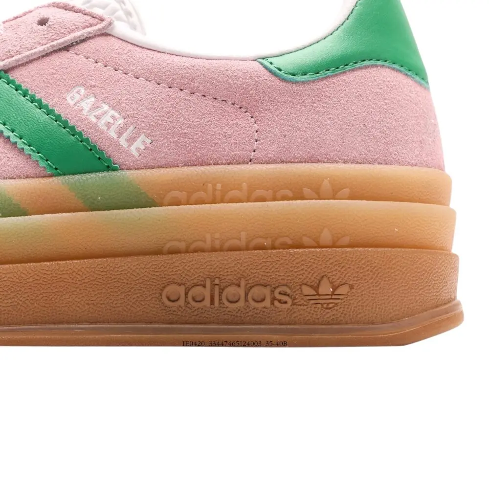אדידס גאזל- ADIDAS GAZELLE BOLD SHOES Pink Green – תמונה 9
