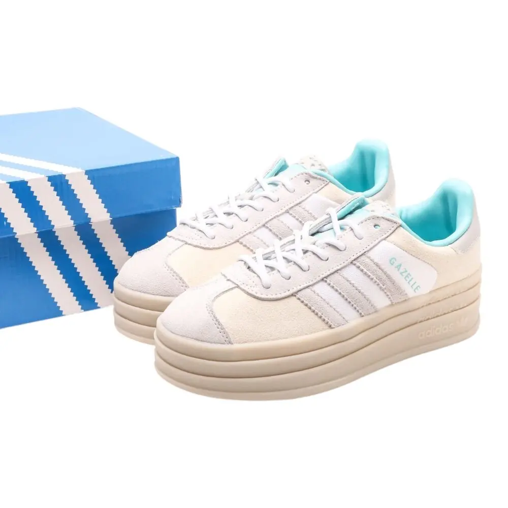 אדידס גאזל- ADIDAS GAZELLE BOLD SHOES Cream – תמונה 8