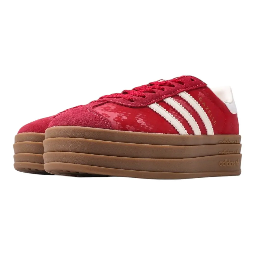 אדידס גאזל- ADIDAS GAZELLE BOLD SHOES Red – תמונה 3