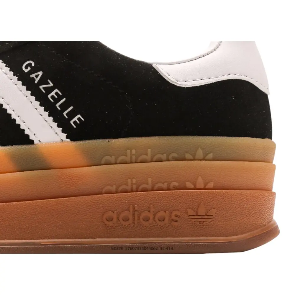 אדידס גאזל- ADIDAS GAZELLE BOLD SHOES Black White – תמונה 6