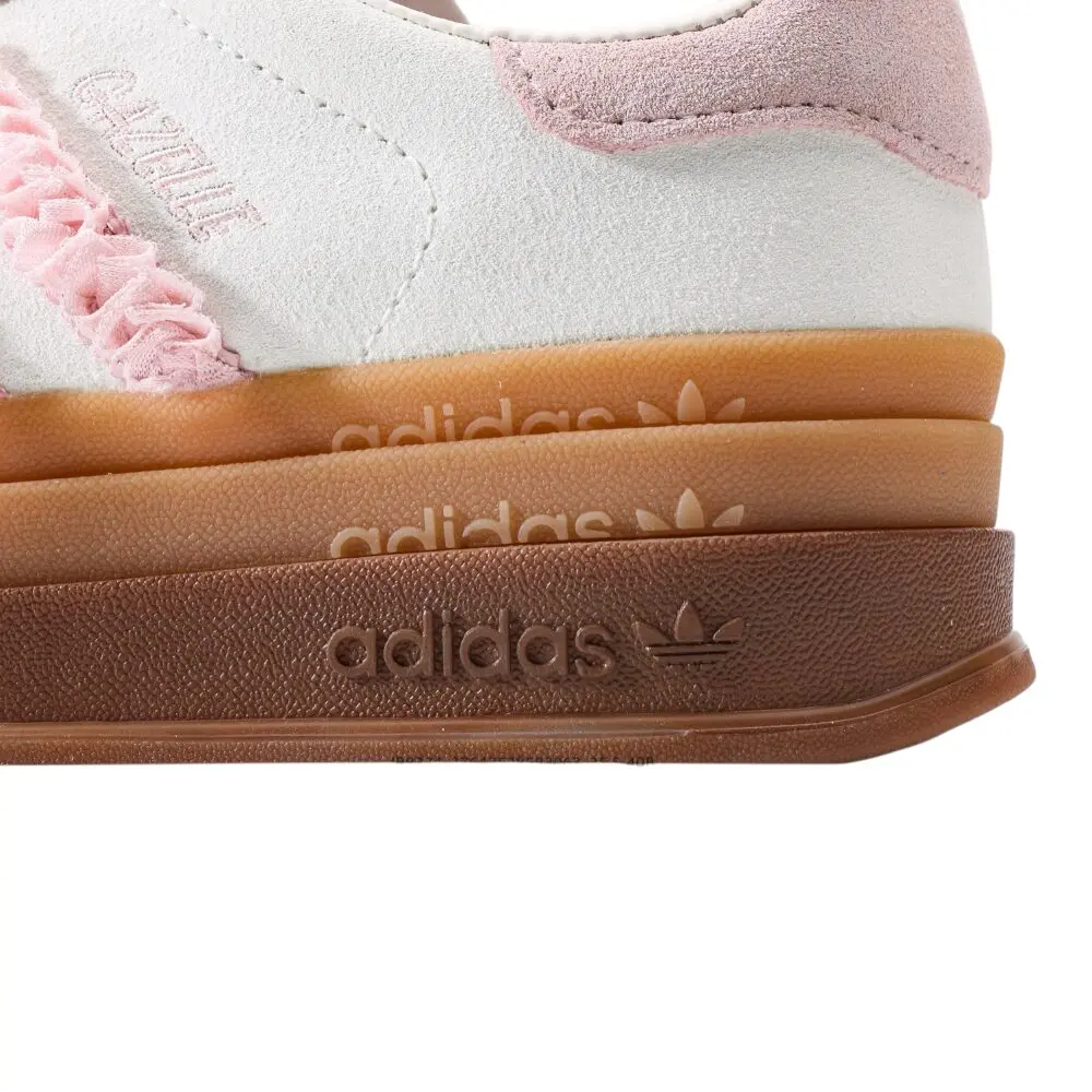 אדידס גאזל- ADIDAS GAZELLE BOLD SHOES White Pink – תמונה 8