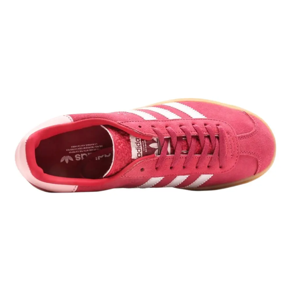 אדידס גאזל- ADIDAS GAZELLE BOLD SHOES White Red – תמונה 4