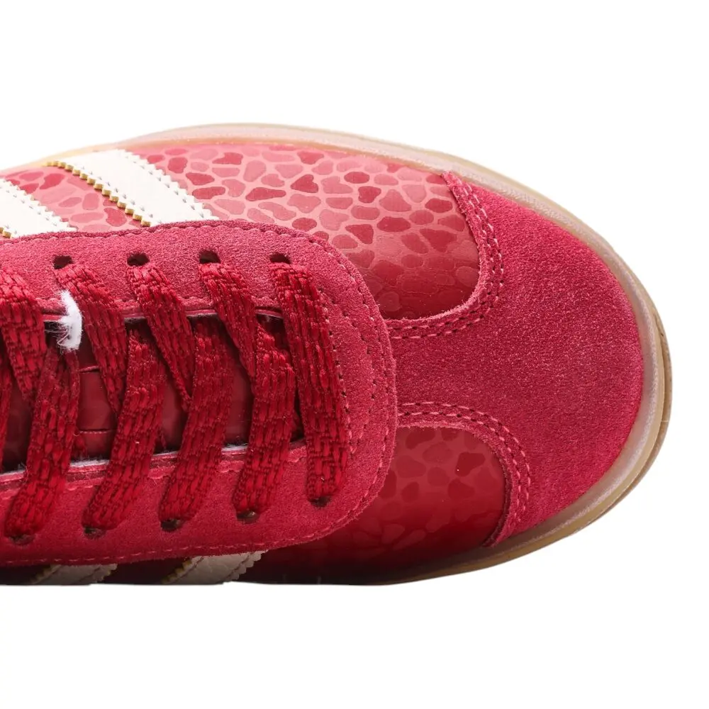 אדידס גאזל- ADIDAS GAZELLE BOLD SHOES Red White – תמונה 6