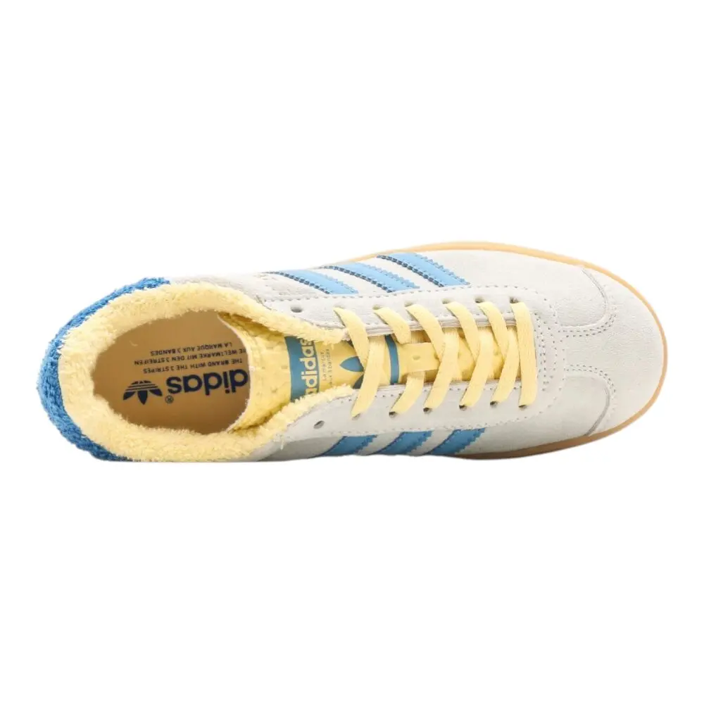 אדידס גאזל- ADIDAS GAZELLE BOLD SHOES Cream Blue – תמונה 3