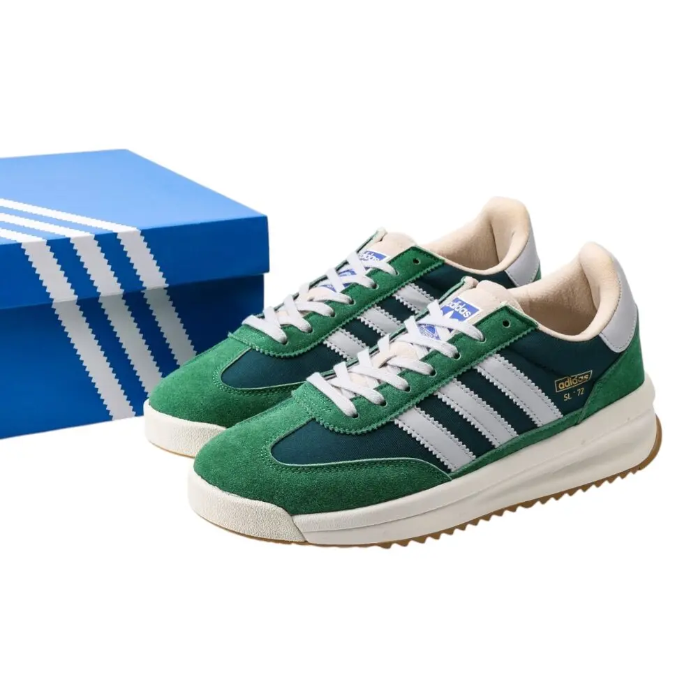 נעלי אדידס-Adidas SL 72 Green White soft – תמונה 5