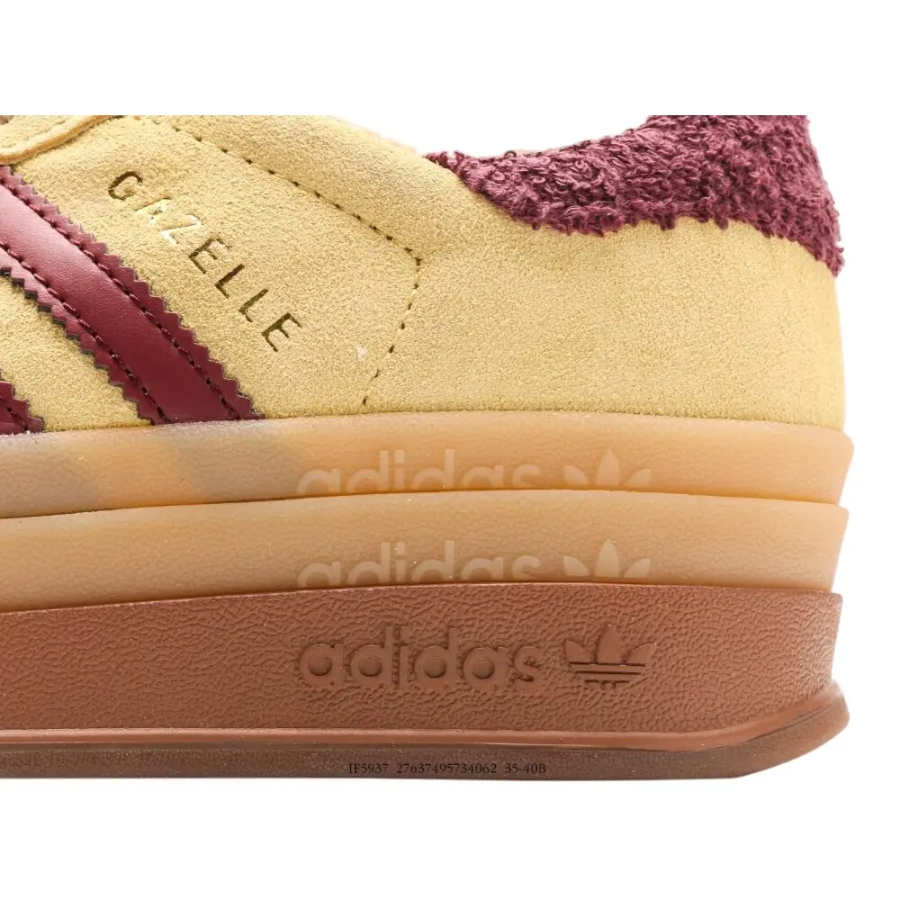 אדידס גאזל- ADIDAS GAZELLE BOLD SHOES Yellow – תמונה 5