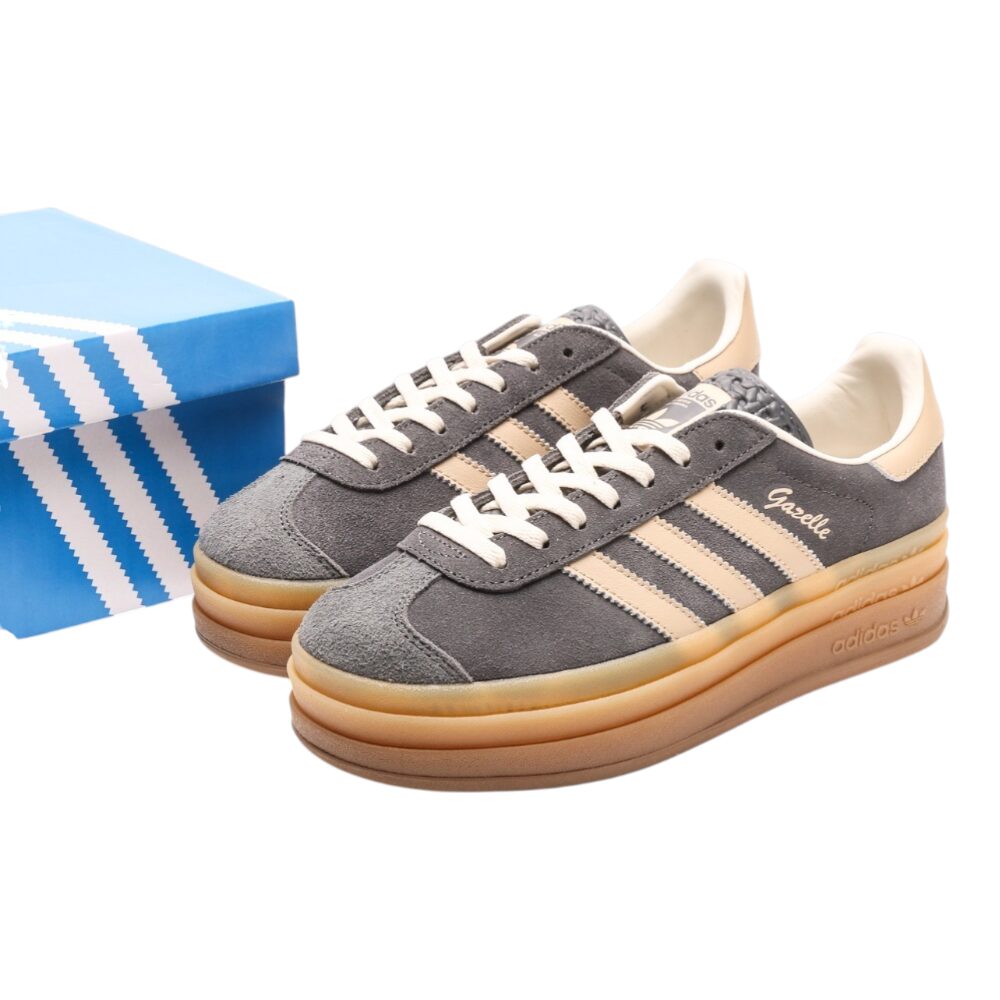 אדידס גאזל- ADIDAS GAZELLE BOLD SHOES Gray – תמונה 9