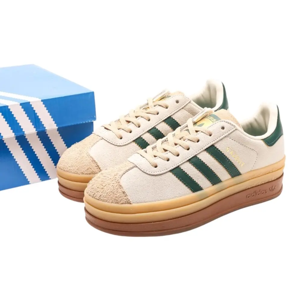 אדידס גאזל- ADIDAS GAZELLE BOLD SHOES Sand Green – תמונה 5