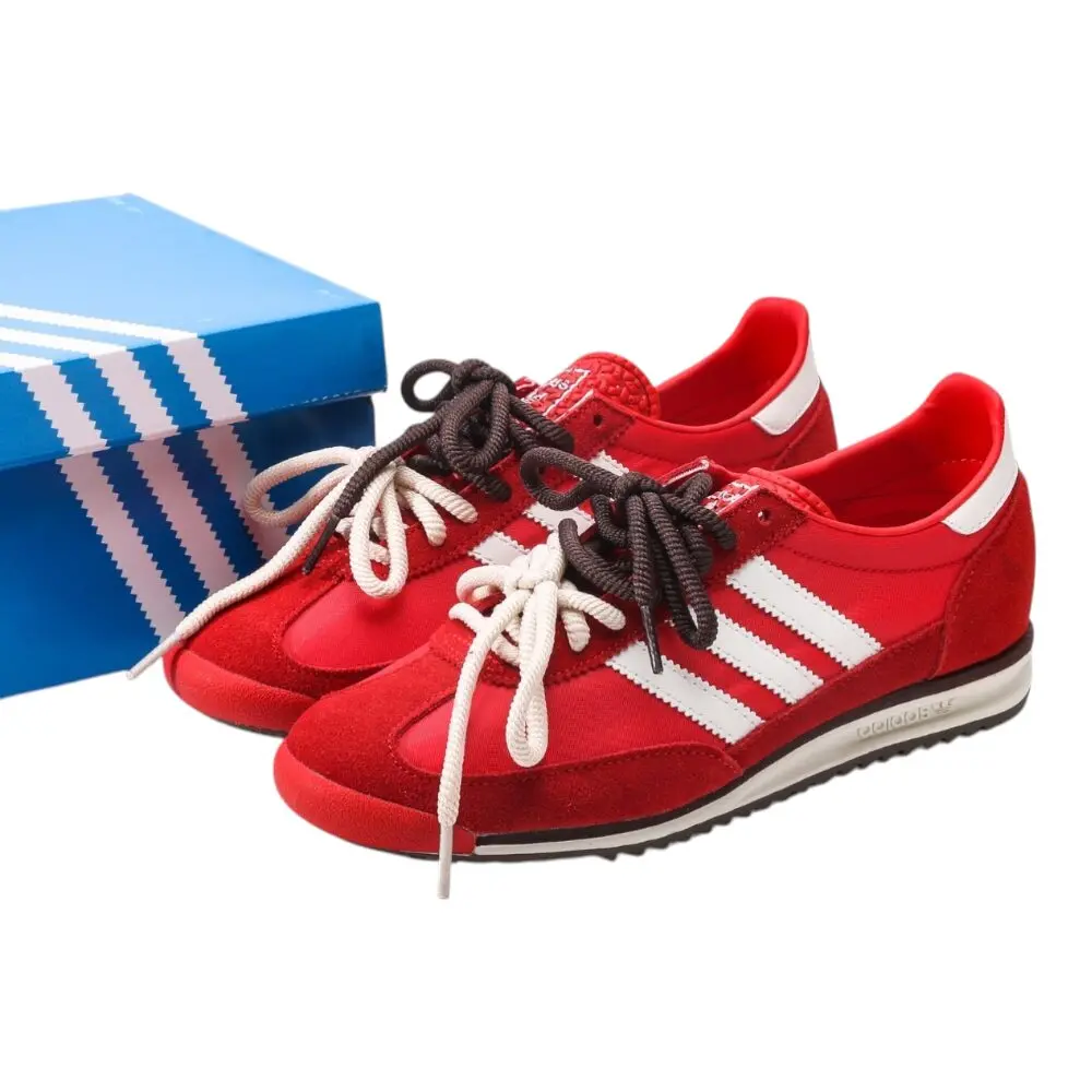 נעלי אדידס-Adidas SL 72 Red White soft – תמונה 4