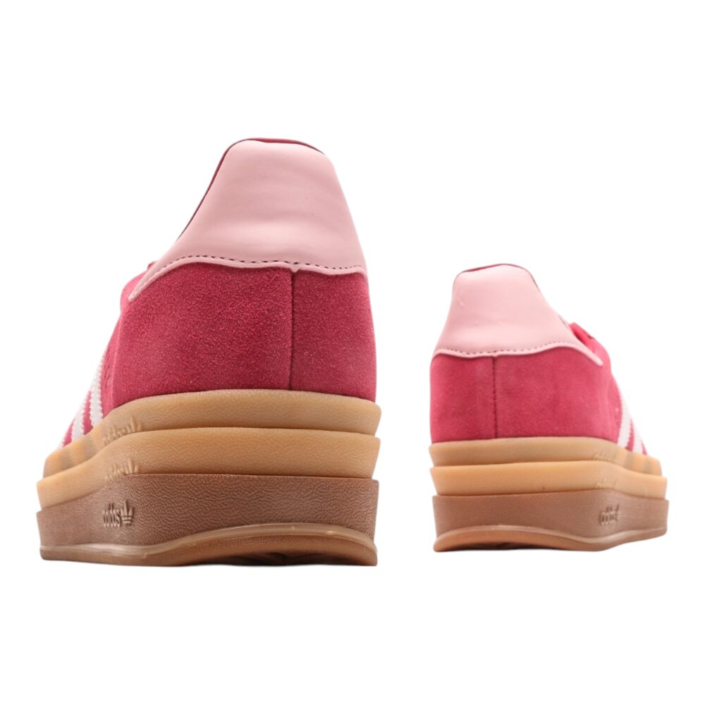 אדידס גאזל- ADIDAS GAZELLE BOLD SHOES White Red – תמונה 5