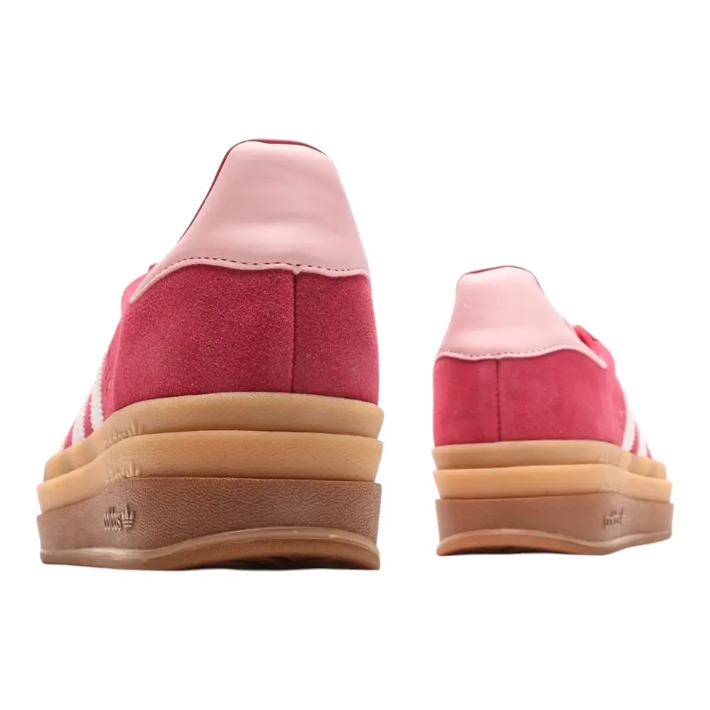 אדידס גאזל- ADIDAS GAZELLE BOLD SHOES White Red – תמונה 5