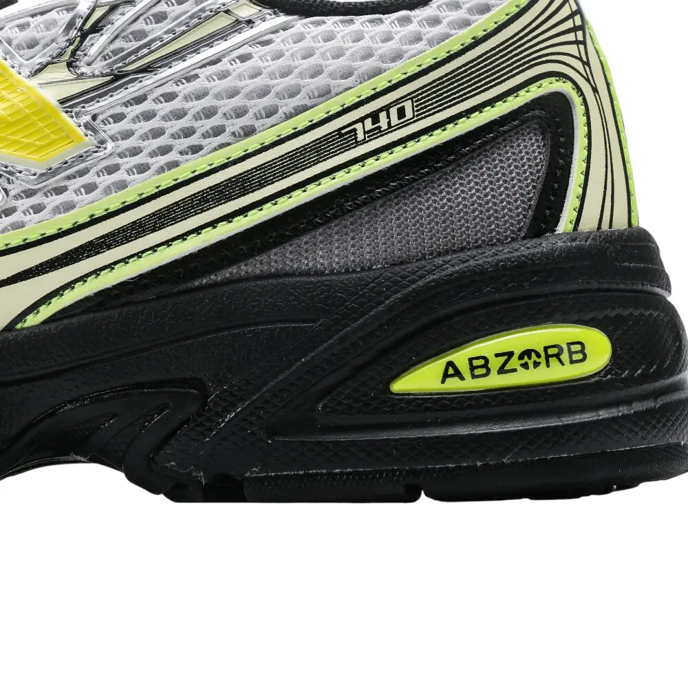 ניו באלאנס-New Balance 740 Gray Black Yellow mix soft – תמונה 9