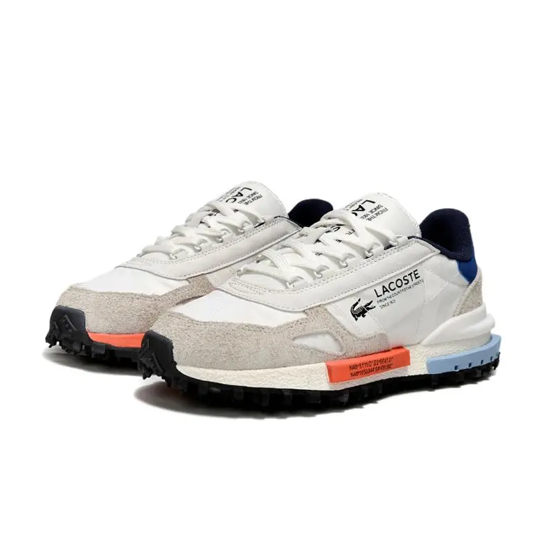 נעלי לקוסט-LACOSTE SHOES GRAY WHITE – תמונה 3