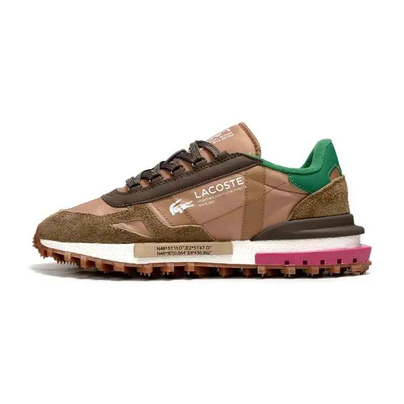 נעלי לקוסט-LACOSTE SHOES GREEN CHOCOLATE – תמונה 6