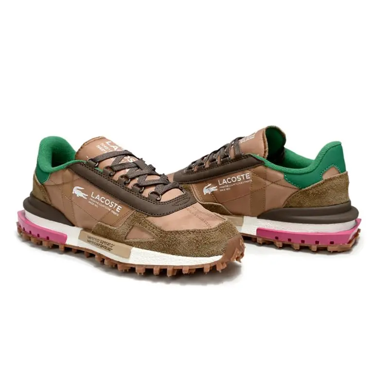 נעלי לקוסט-LACOSTE SHOES GREEN CHOCOLATE – תמונה 4