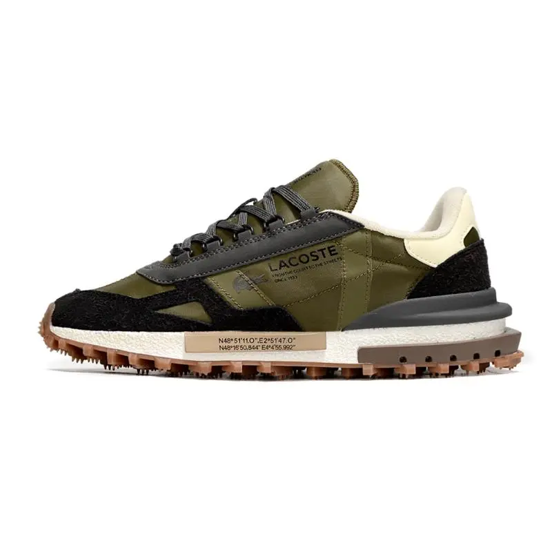 נעלי לקוסט-LACOSTE SHOES ARMY GREEN – תמונה 2
