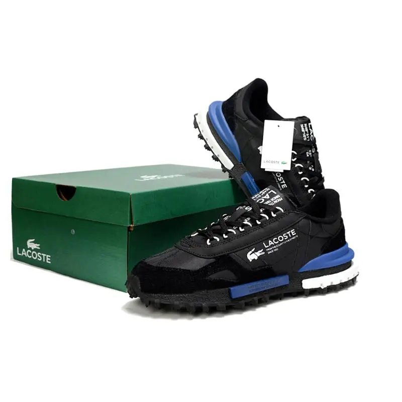 נעלי לקוסט-LACOSTE SHOES BLUE BLACK – תמונה 5