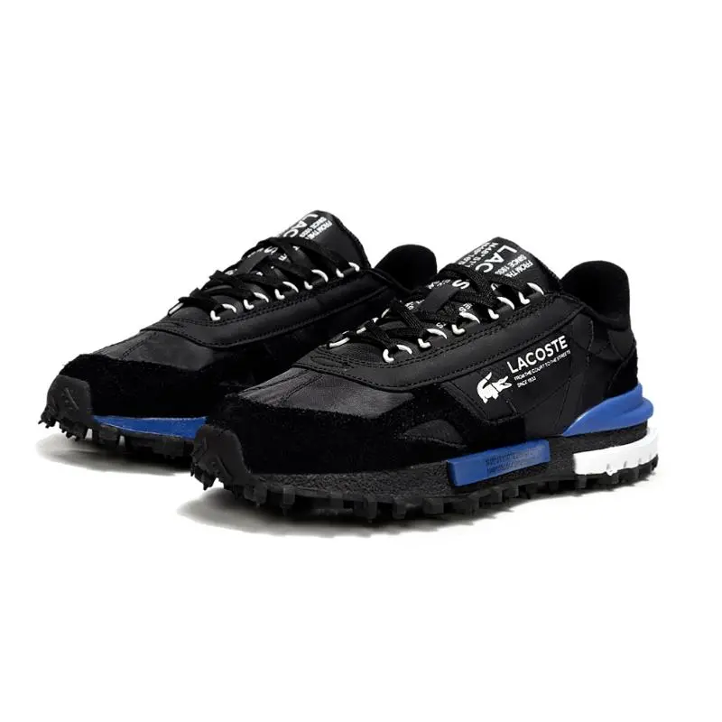 נעלי לקוסט-LACOSTE SHOES BLUE BLACK – תמונה 3