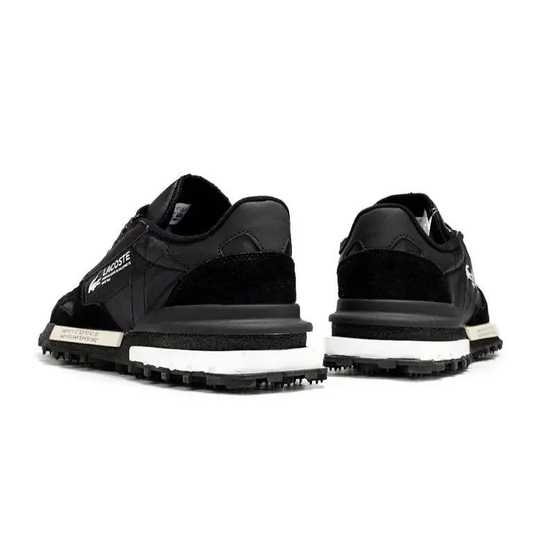 נעלי לקוסט-LACOSTE SHOES BLACK WHITE – תמונה 2