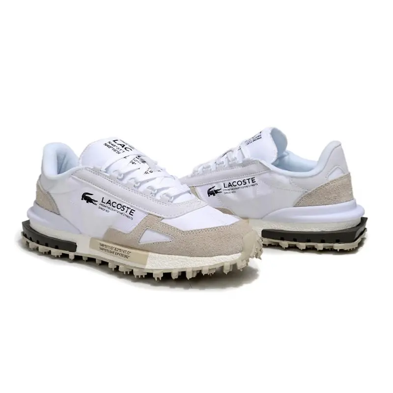 נעלי לקוסט-LACOSTE SHOES WHITE BEIGE – תמונה 5
