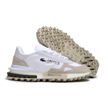 נעלי לקוסט-LACOSTE SHOES WHITE BEIGE