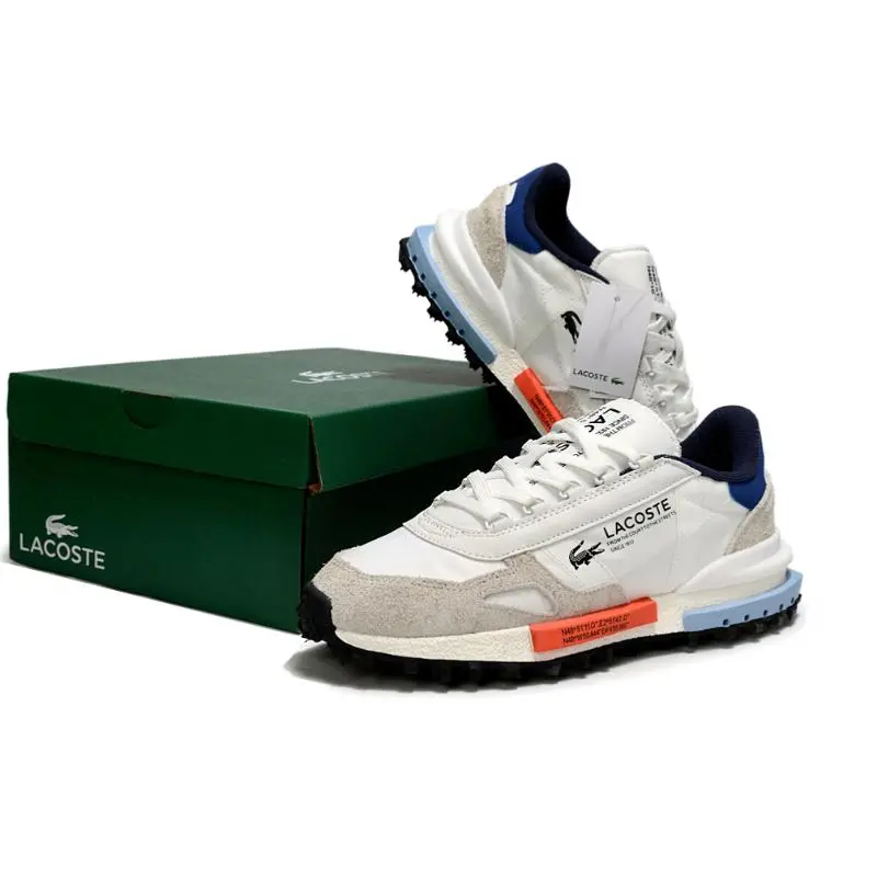 נעלי לקוסט-LACOSTE SHOES GRAY WHITE – תמונה 6