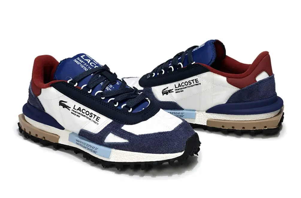 נעלי לקוסט-LACOSTE SHOES BLUE WHITE – תמונה 6