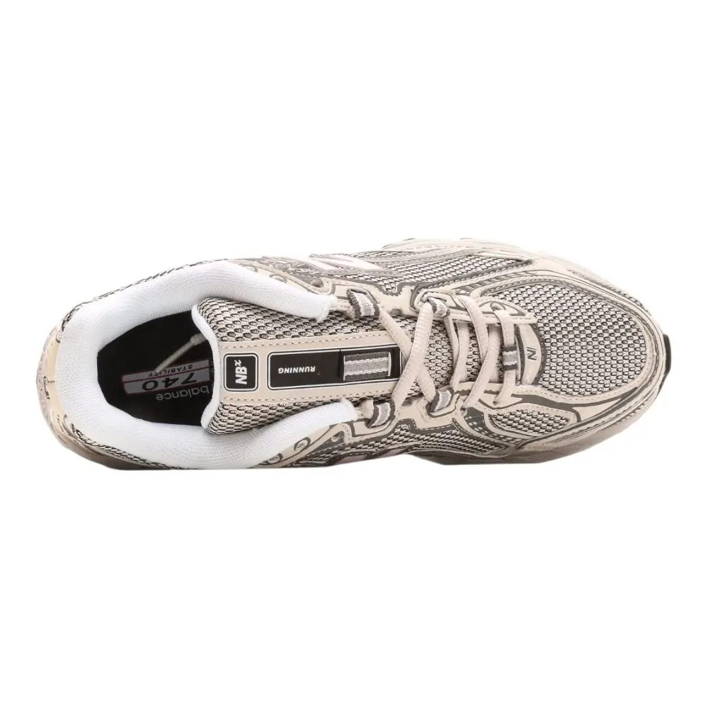ניו באלאנס-New Balance 740 Beige White mix soft – תמונה 3