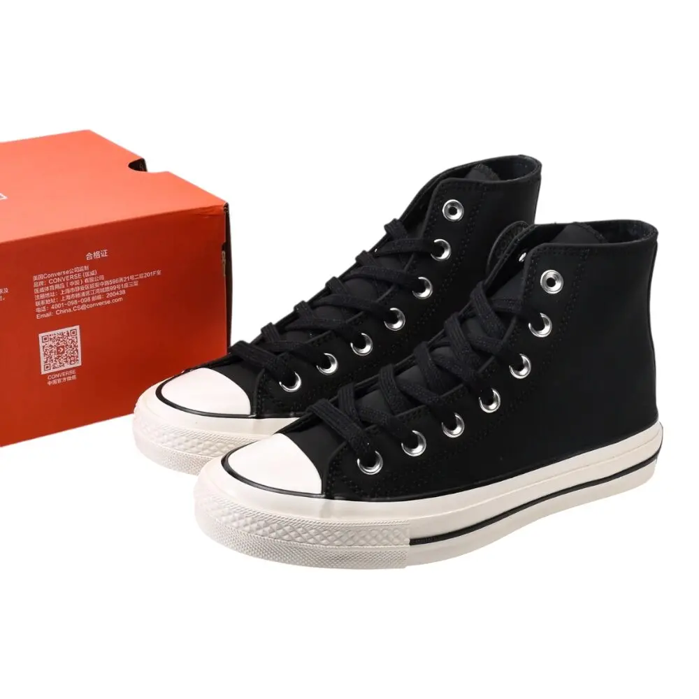 נעלי קונברס-Converse CAT BLACK WHITE – תמונה 2