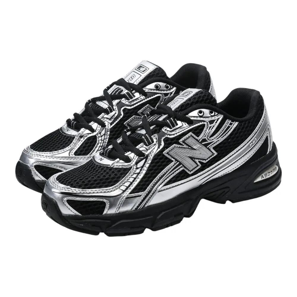 ניו באלאנס-New Balance 740 Black White Gray mix soft – תמונה 8