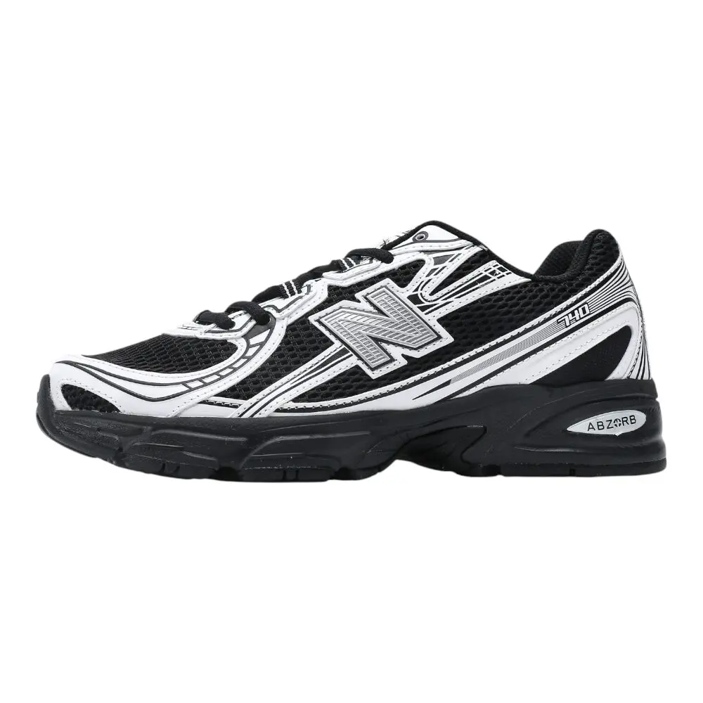 ניו באלאנס-New Balance 740 Black White Gray mix soft