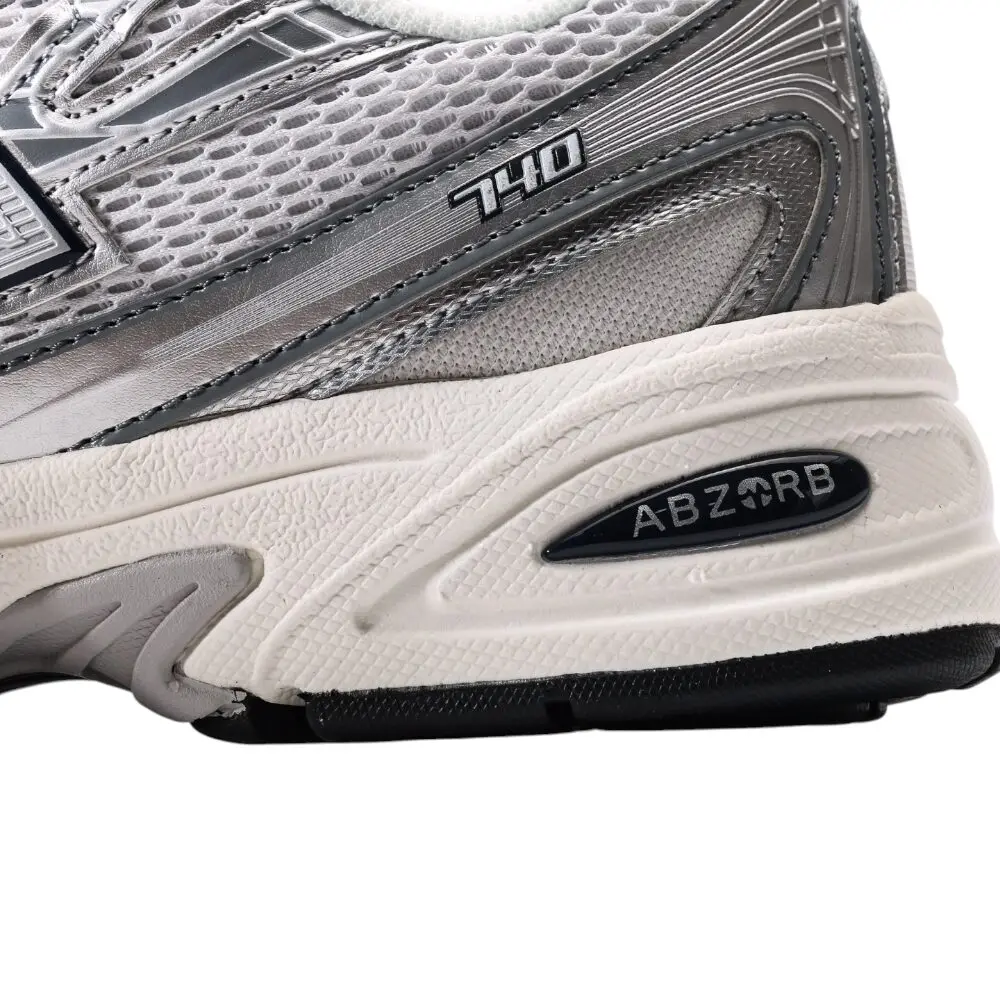 ניו באלאנס-New Balance 740 White Silver mix soft – תמונה 5