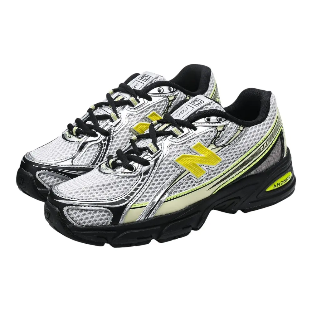 ניו באלאנס-New Balance 740 Gray Black Yellow mix soft – תמונה 4