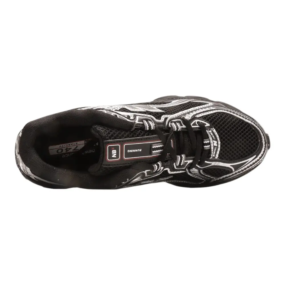 ניו באלאנס-New Balance 740 Black White mix soft – תמונה 3
