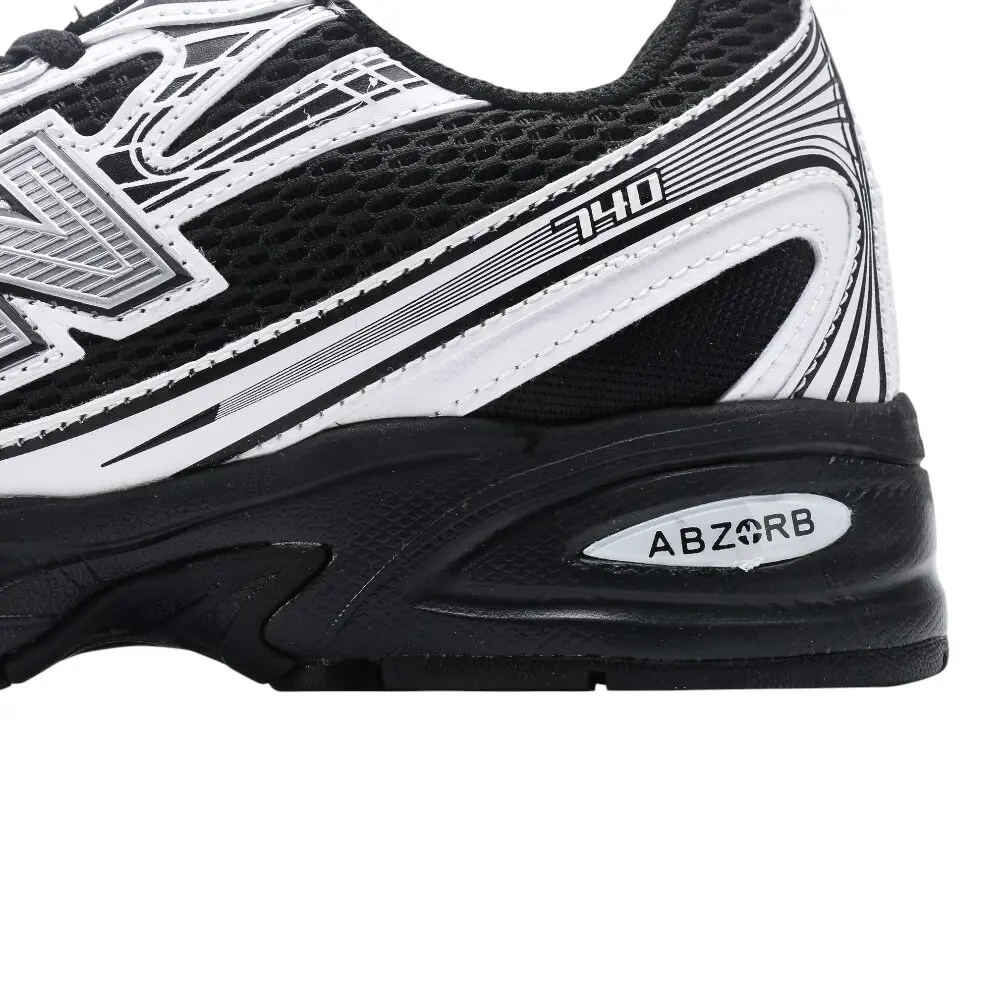 ניו באלאנס-New Balance 740 Black White Gray mix soft – תמונה 9