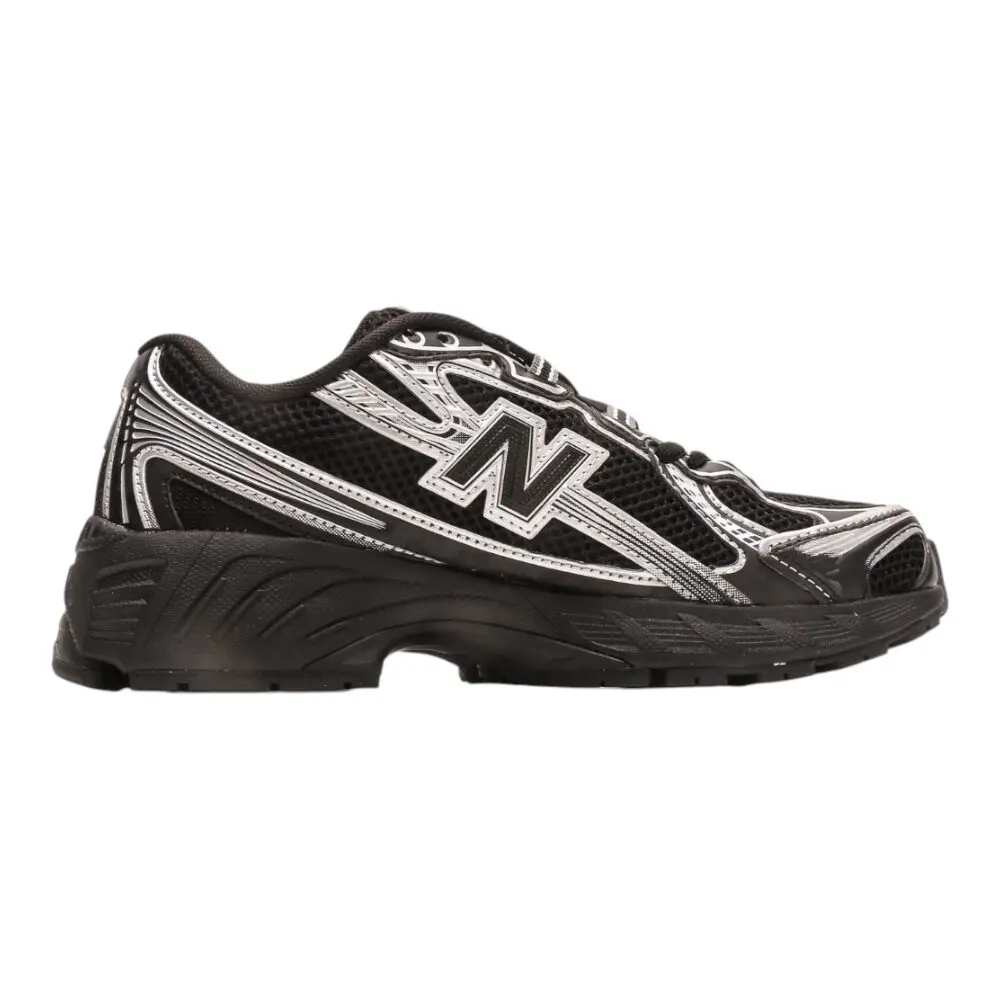 ניו באלאנס-New Balance 740 Black White mix soft – תמונה 2