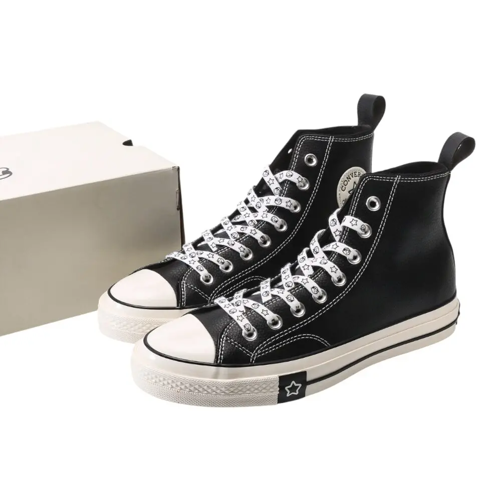 נעלי קונברס-Converse CAT WHITE BLACK – תמונה 9